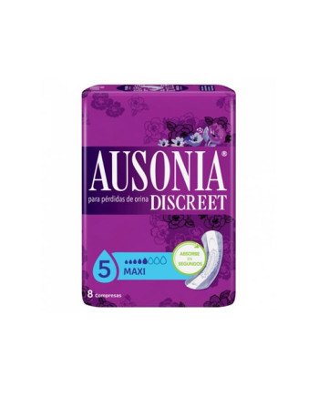 Ausonia Discreet Maxi Compresas Pérdidas 8 Unidades