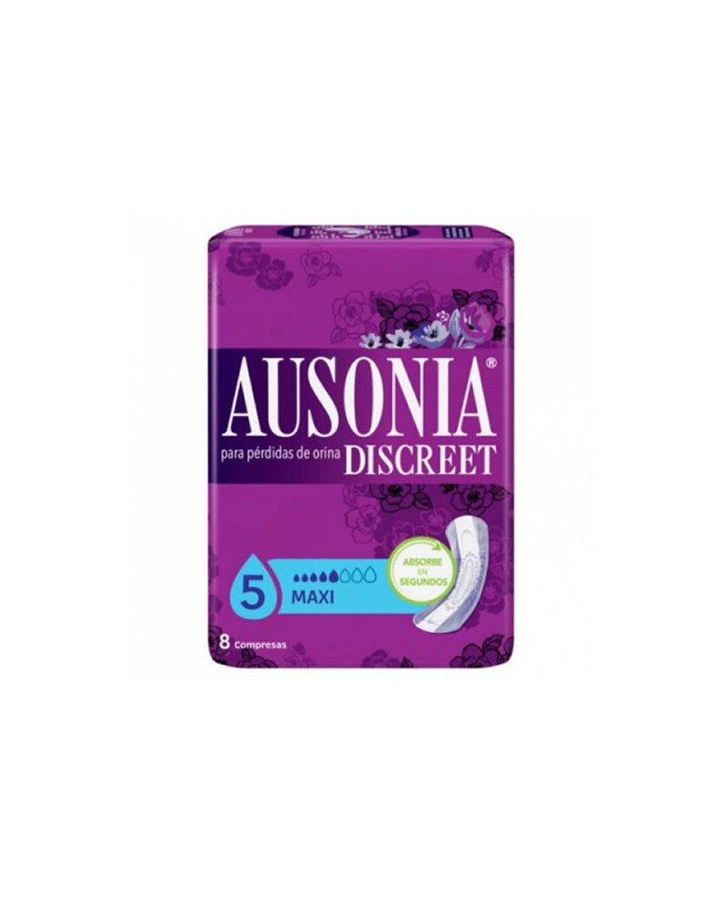 Ausonia Discreet Maxi Compresas Pérdidas 8 Unidades