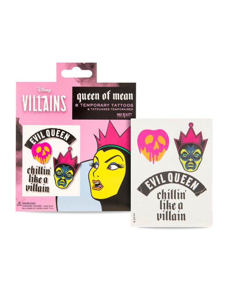Disney Villains Queen Of Mean 8 Tatuajes Temporales 1Un