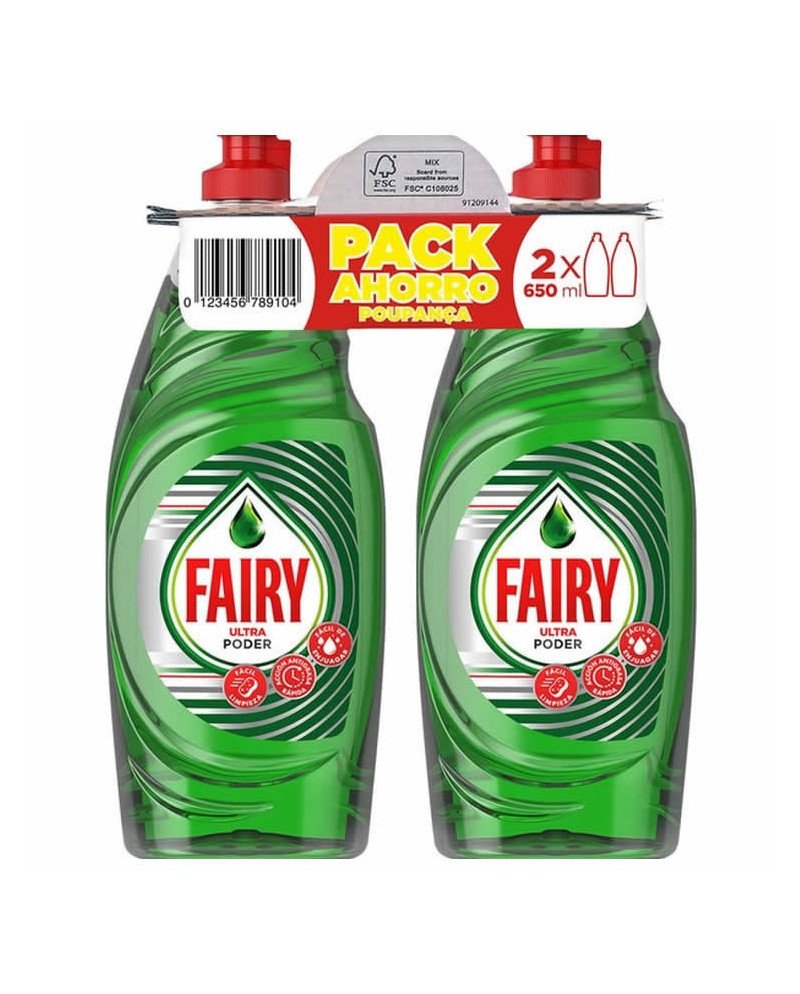 Fairy Ultra Poder 2X650ml