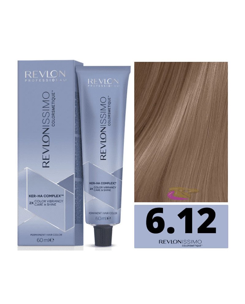 Revlon Revlonissimo Colorsmetique 6,12 Rubio Oscuro Ceniza Irisado 60m