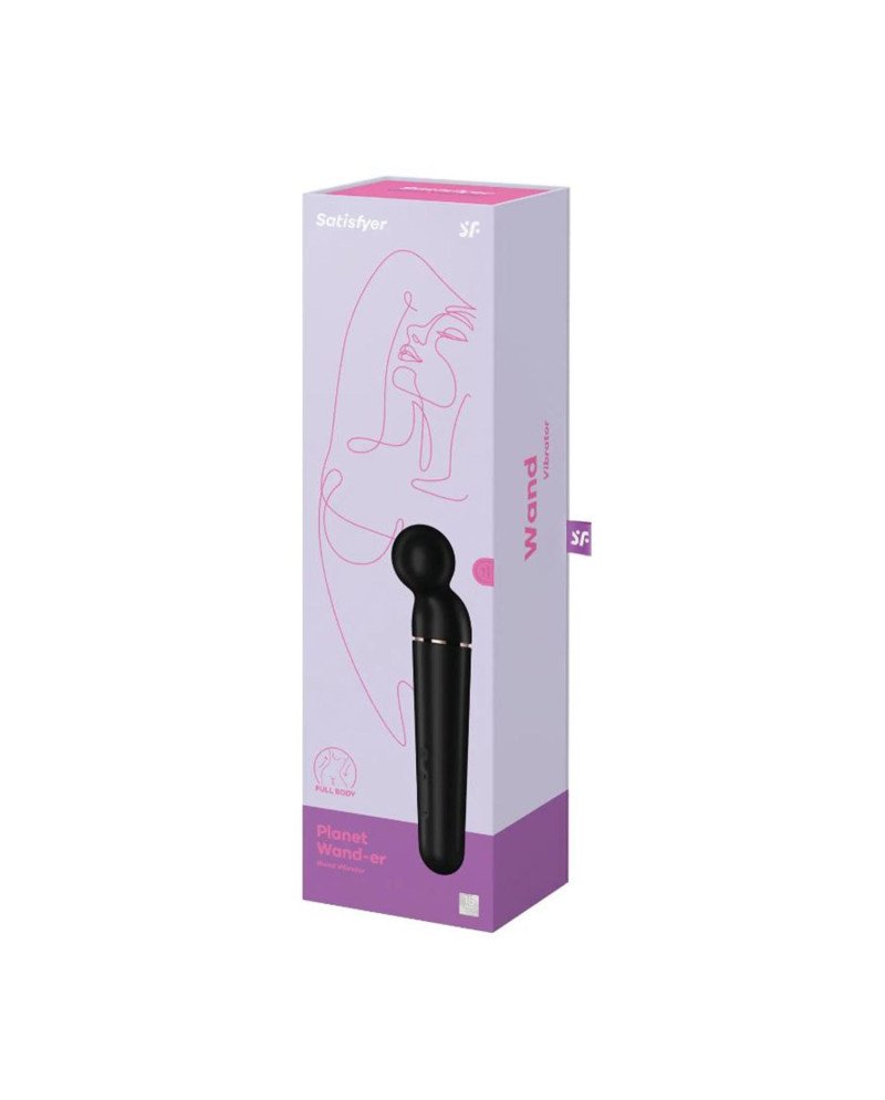Satisfyer Planet Wand-Er Vibrador Black + Rosegold 1Un