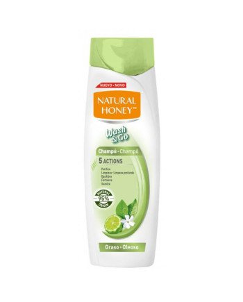 Natural Honey Wash y Go Champú Graso 400ml
