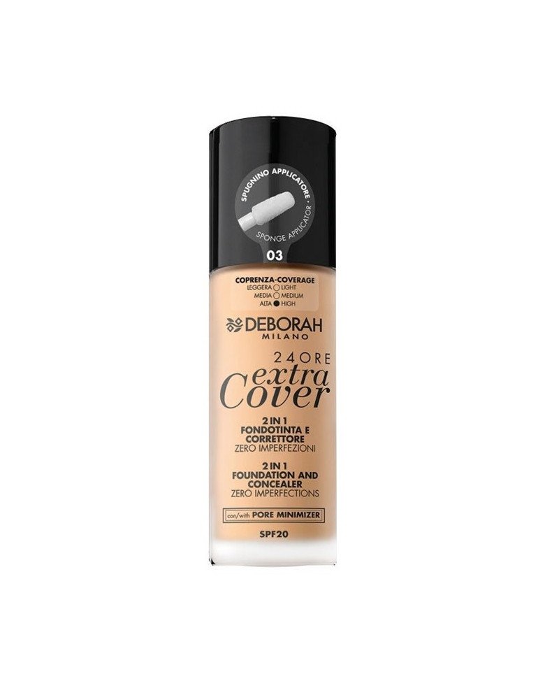 Deborah Milano 24 Ore Extra Cover 2 En 1 Spf20 03 30ml