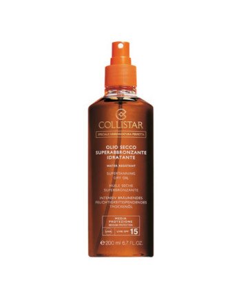 Collistar Super Tanning Dry Oil Water Resistant Spf15 200ml