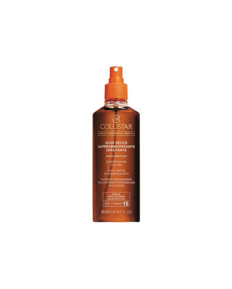 Collistar Super Tanning Dry Oil Water Resistant Spf15 200ml
