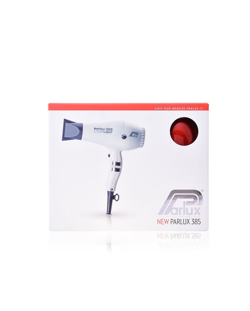 Parlux Hair Dryer 385 Powerlight Ionic & Ceramic Red