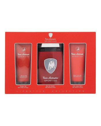 Tonino Lamborghini Sportivo Eau De Toilette 125Ml Vaporizador + Gel De Baño 100Ml + Balsamo After Shave 100Ml