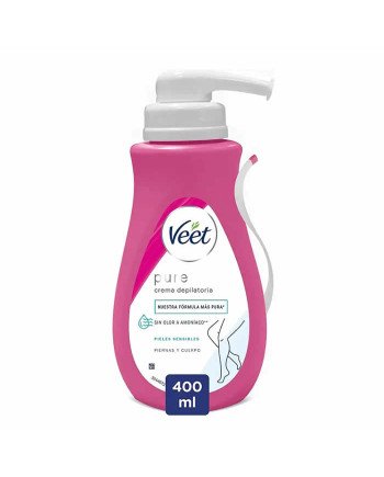 Veet Pure Ducha Crema Depilatoria Piel Sensible 400ml