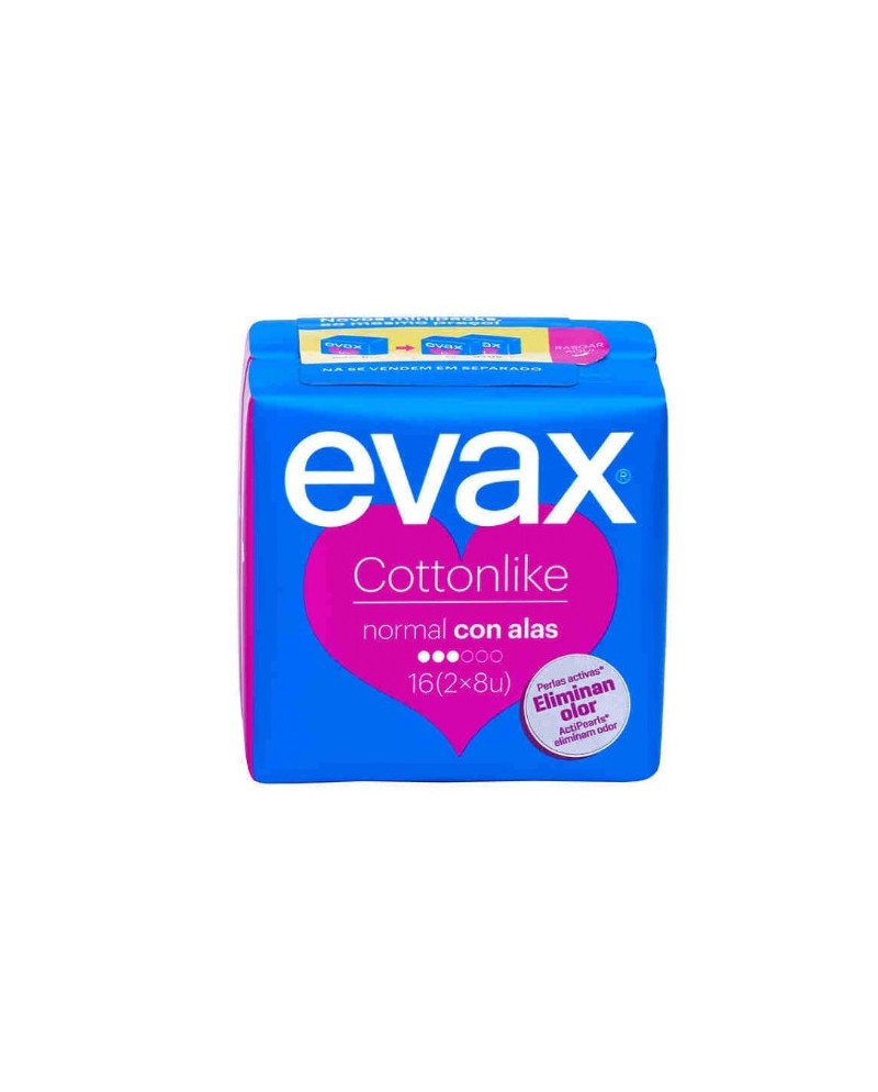 Evax Cottonlike Normal Compresas Con Alas 16u