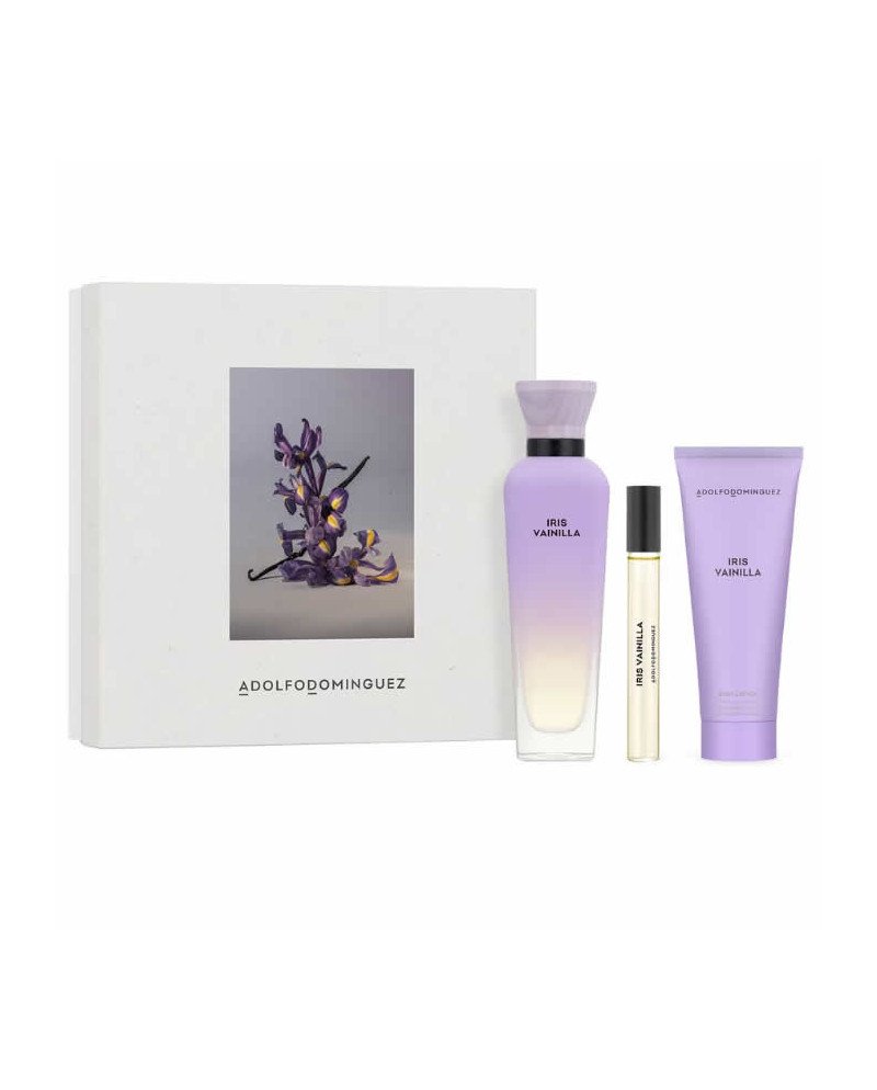 Adolfo Dominguez Iris Vainilla Eau De Parfum Spray 120ml Set 3 Piezas