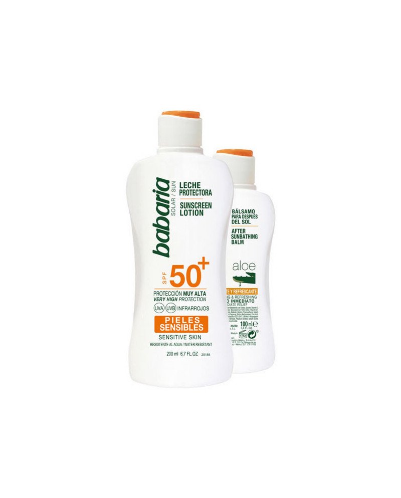 Babaria Solar Leche Protectora Spf50 Plus 200ml Set 2 Piezas