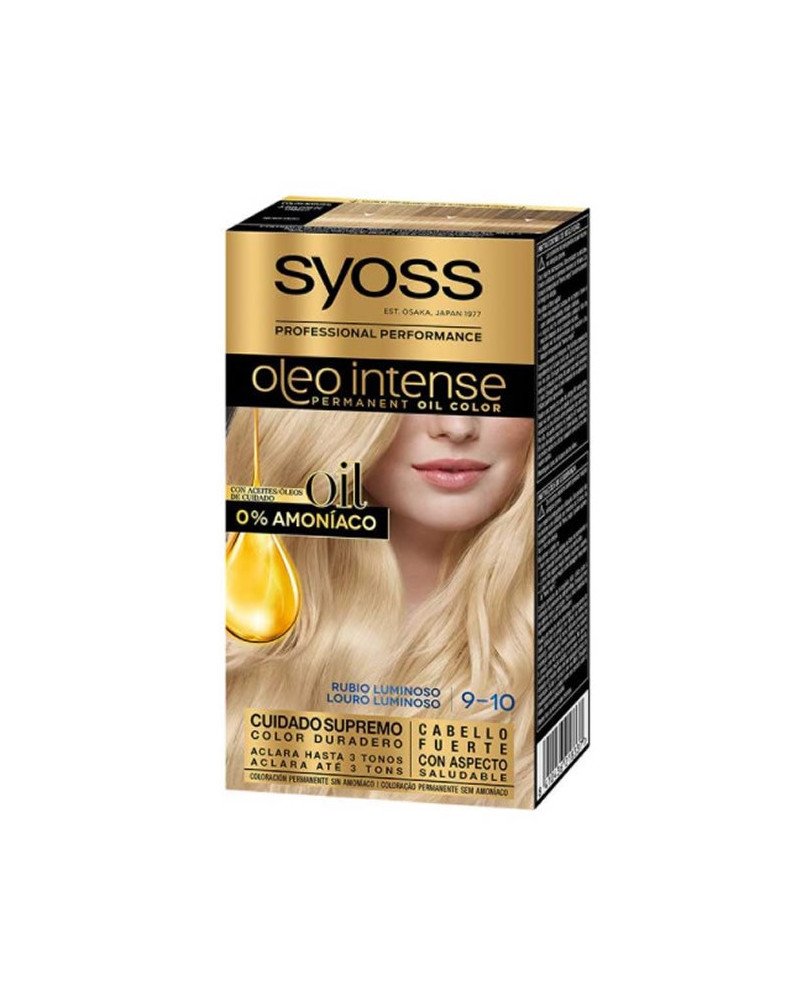 Syoss Oleo Intense Tinte Permanente 9-10 Rubio Luminoso