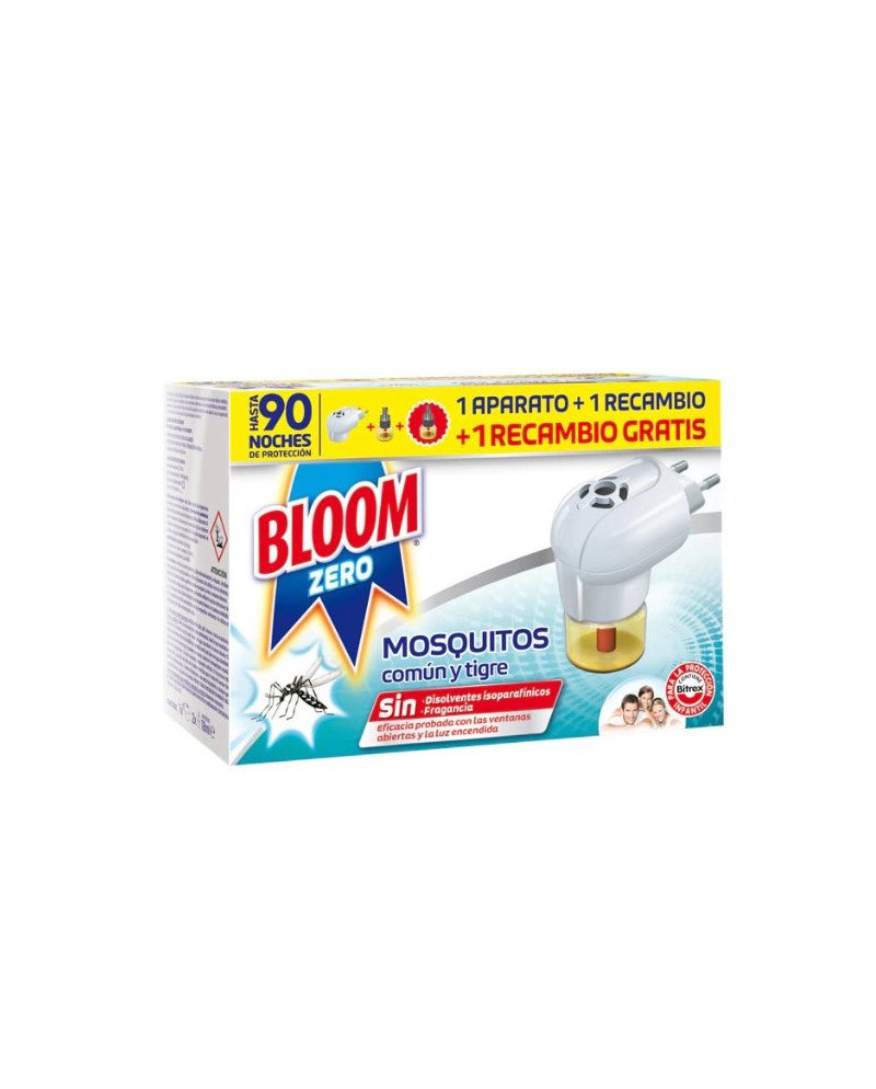 Bloom Zero Mosquitos 1 Aparato Eléctrico + 2 Recambios