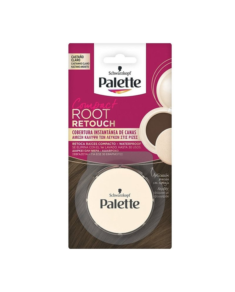 Schwarzkopf Palette Compact Root Retouch Retoca Raices Castaño Claro