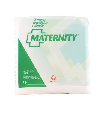 Indasec Maternity Compresa Celulosa Anatómica Grande 25 Unidades