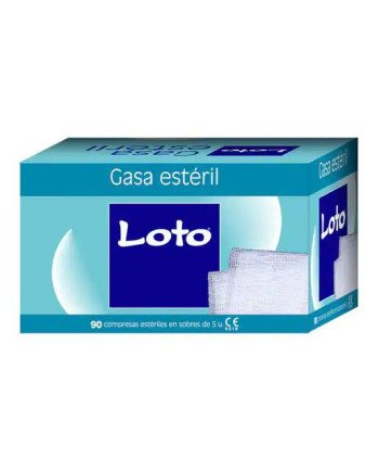 Indasec Loto Gasa Suave Hidrófila 100 Algodón 90 Uds