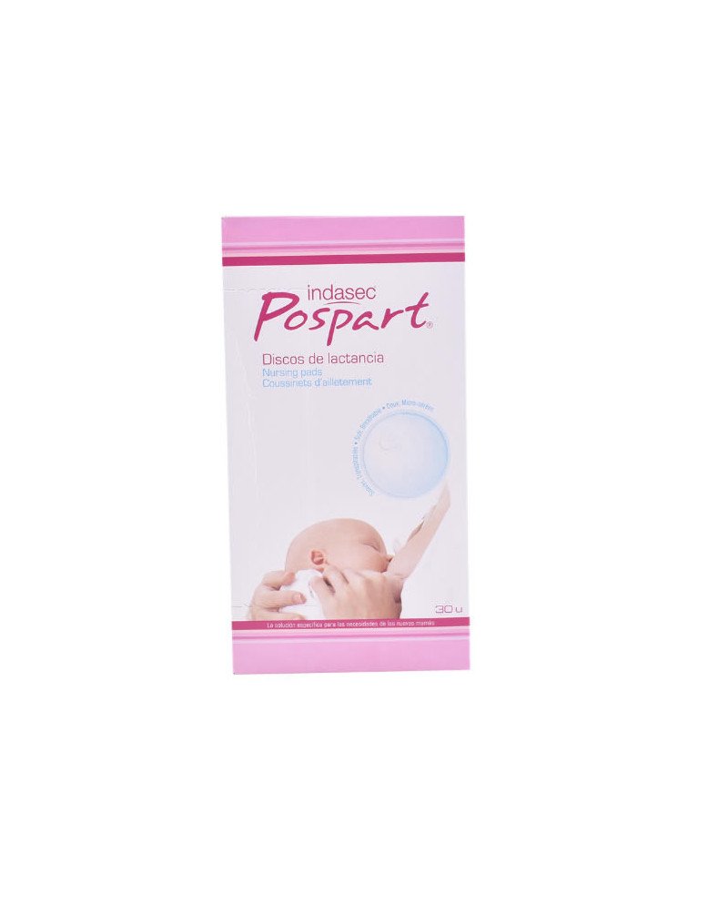 Indasec Pospart Discos De Lactancia 30 Unidades