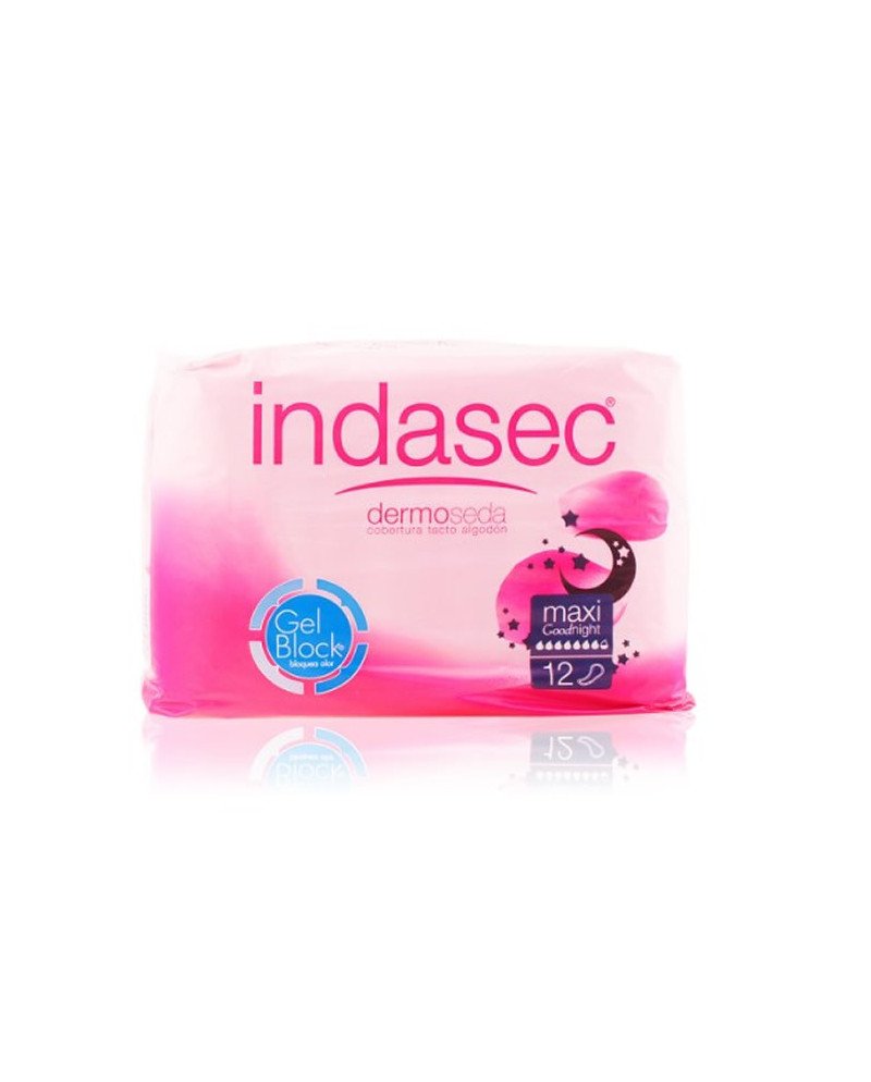 Indasec Dermoseda Good Night Compresa Incontinencia Maxi 12 Unidades