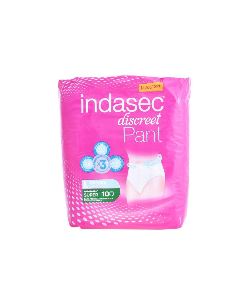Indasec Pant Super Talla Grande 10 Unidades