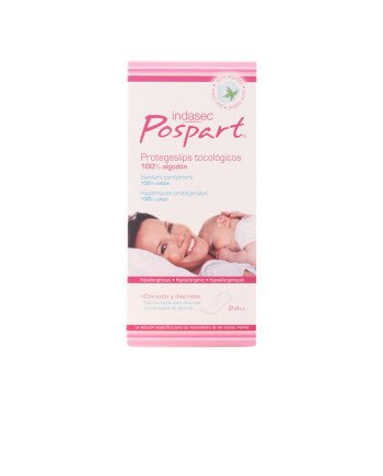 Indasec Pospart Protegeslips Tocológico 100% Algodón 24 Unidades