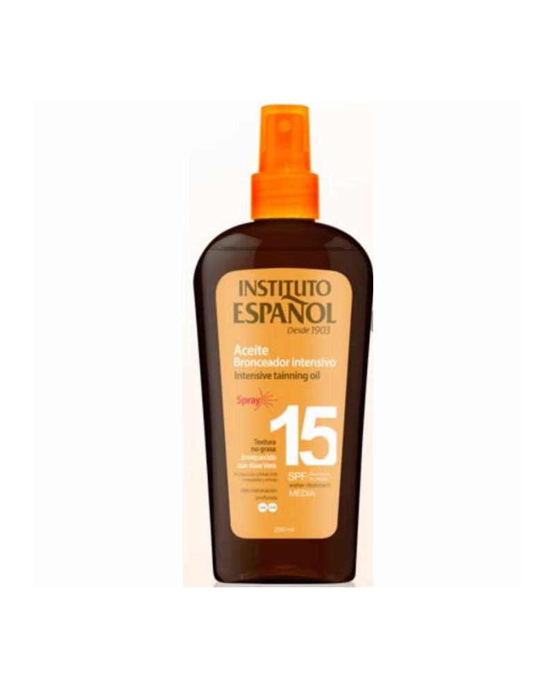 Instituto Español Aceite Protecion Solar Bronceadora Spf15 Spray 250m