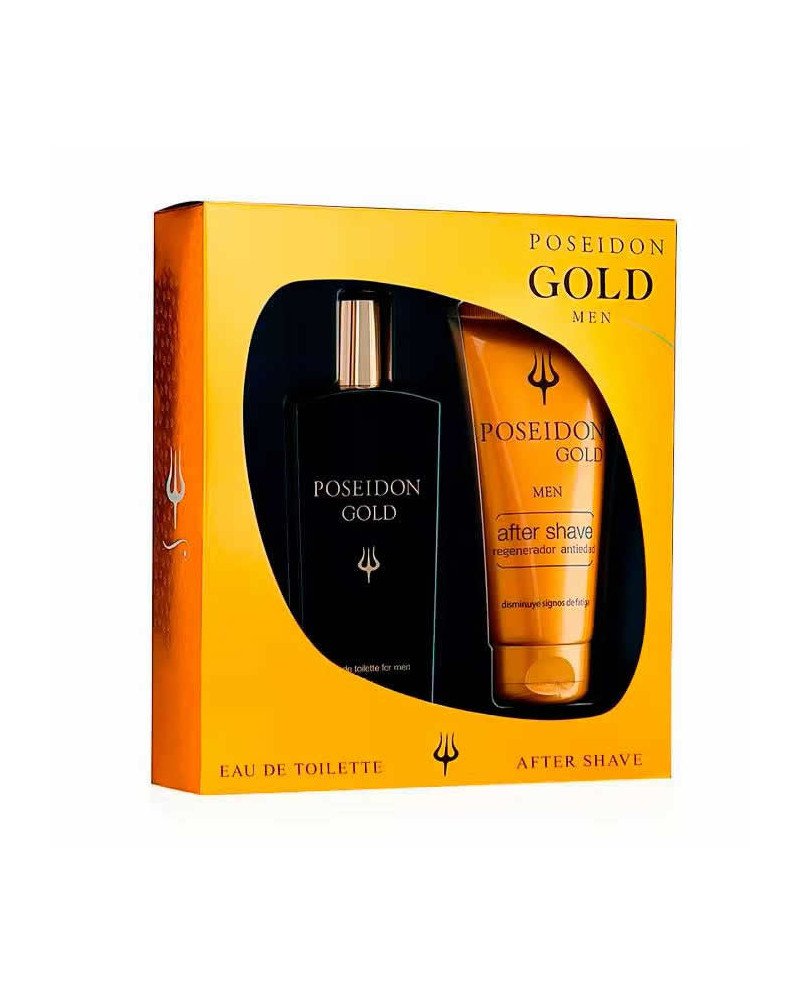Poseidon Gold Men Eau De Toilette Spray 100ml Set 2 Piezas