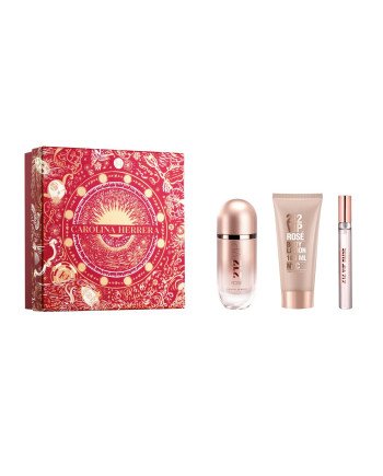 Carolina Herrera 212 Vip Rose Eau De Perfume Spray 80ml Set 3 Piezas C
