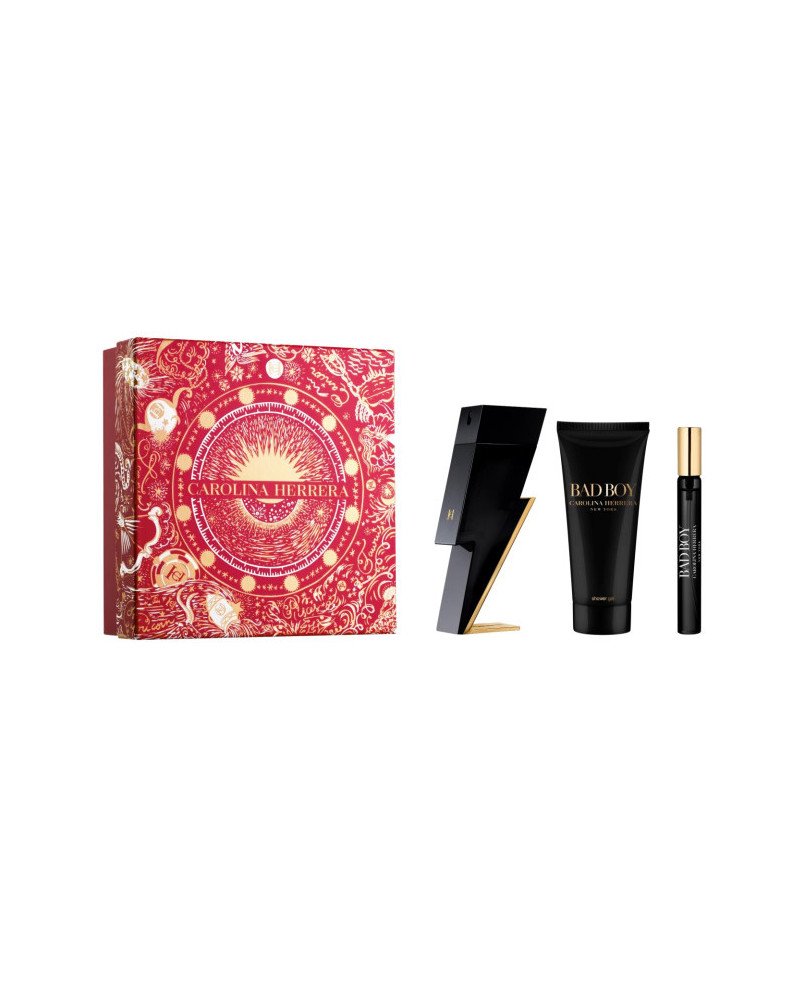 Carolina Herrera Bad Boy Eau De Toilette Spray 100ml Set 3 Piezas 2023