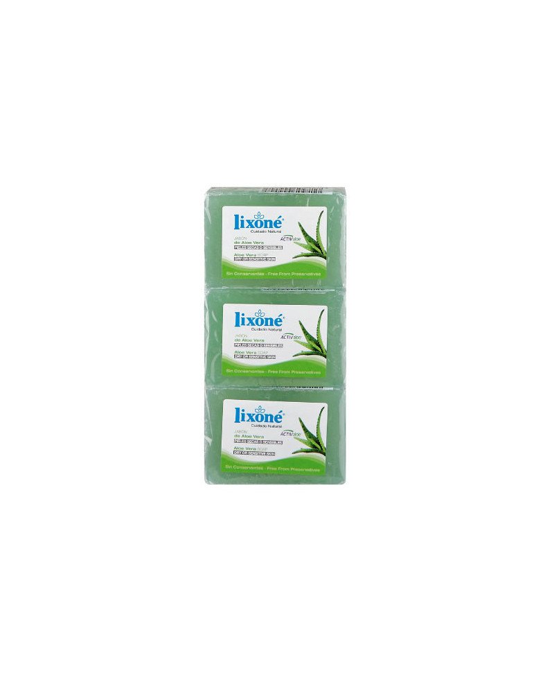 Lixoné Jabón De Aloe Vera Piel Seca O Sensible 3x125g