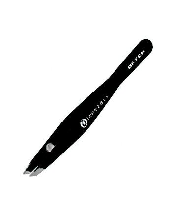 Beter Tweezers Magnetic Pinza De Depilar Punta Oblícua Negra