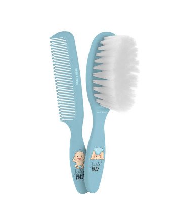 Beter Set De Peine Y Cepillo Para Bebé Azul