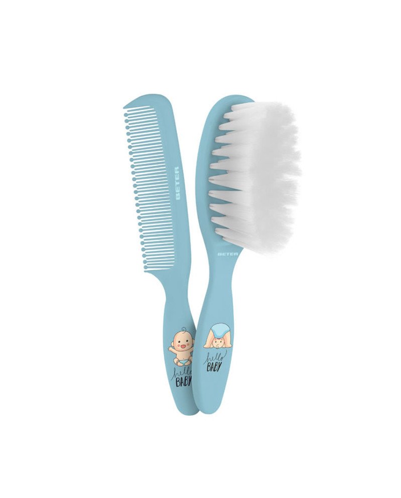 Beter Set De Peine Y Cepillo Para Bebé Azul