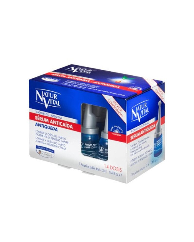 Naturvital Serum Anticaída Tratamiento Intensivo Ampollas 7x12ml