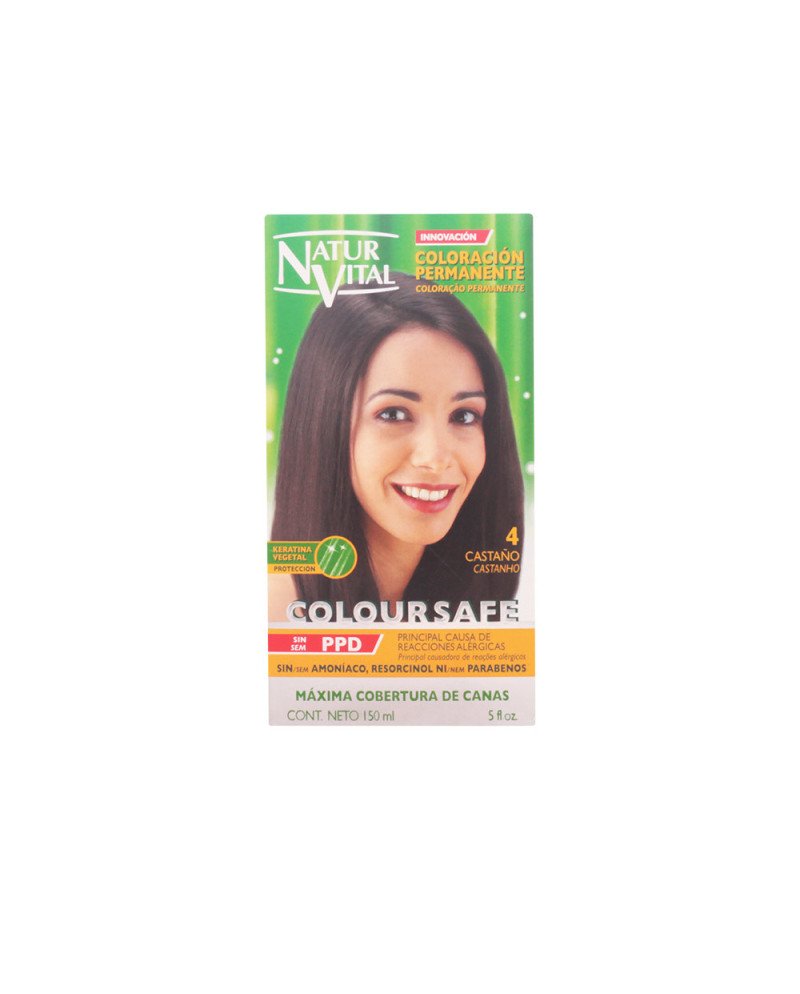 Naturaleza Y Vida Coloursafe Tinte Permanente 4 Castaño 150ml