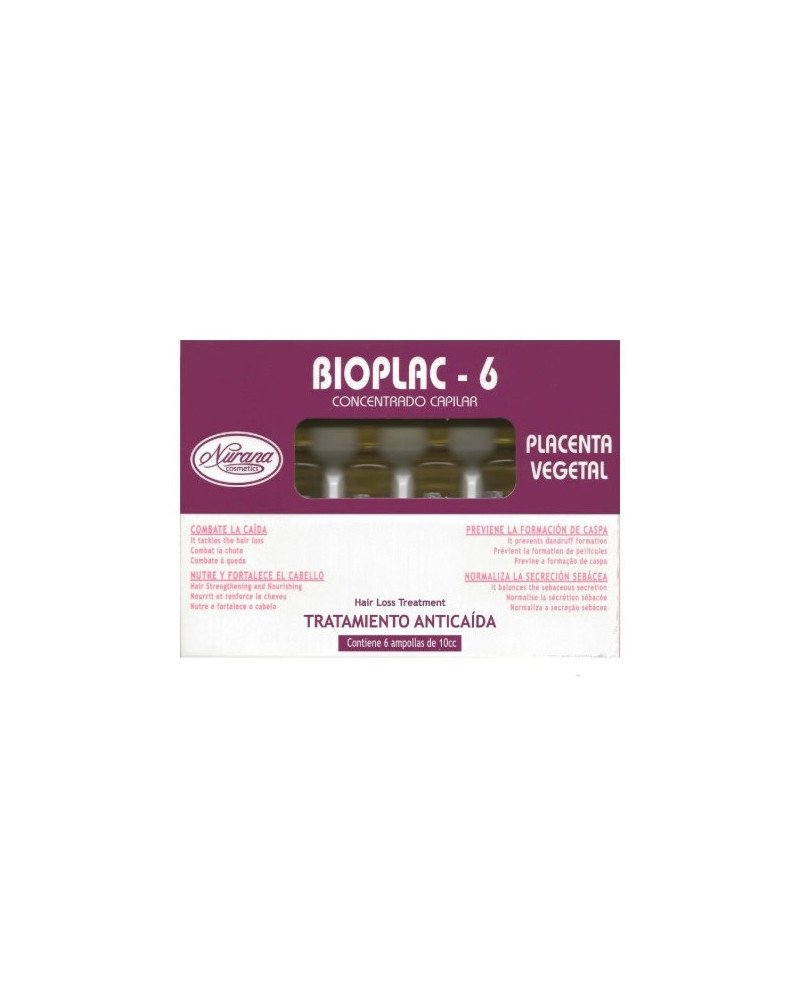 Nurana Bioplac-6 Tratamiento Anticaída Ampollas 6x10ml