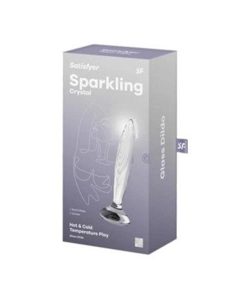 Satisfyer Sparkling Crystal Consolador Hot & Cold Temperature Play 1Un