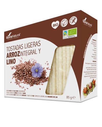 Alecosor Bio Tostadas De Arroz y Lino