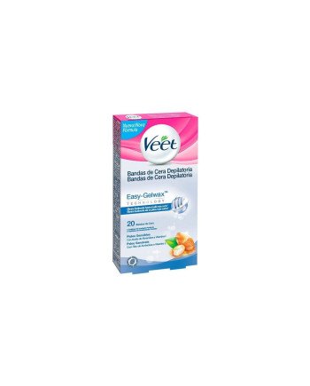 Veet Bandas De Cera Depilatorias Corporales Pure Piel Sensible 20