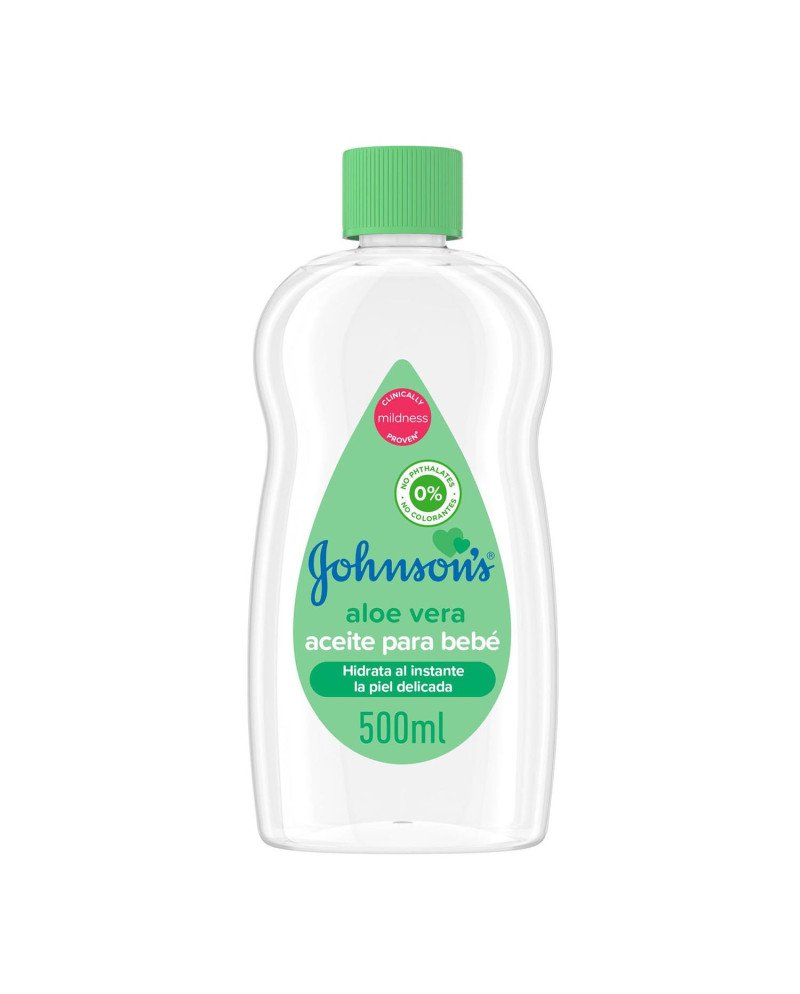Johnsons Aloe Vera Aceite Para Bebe 500Ml