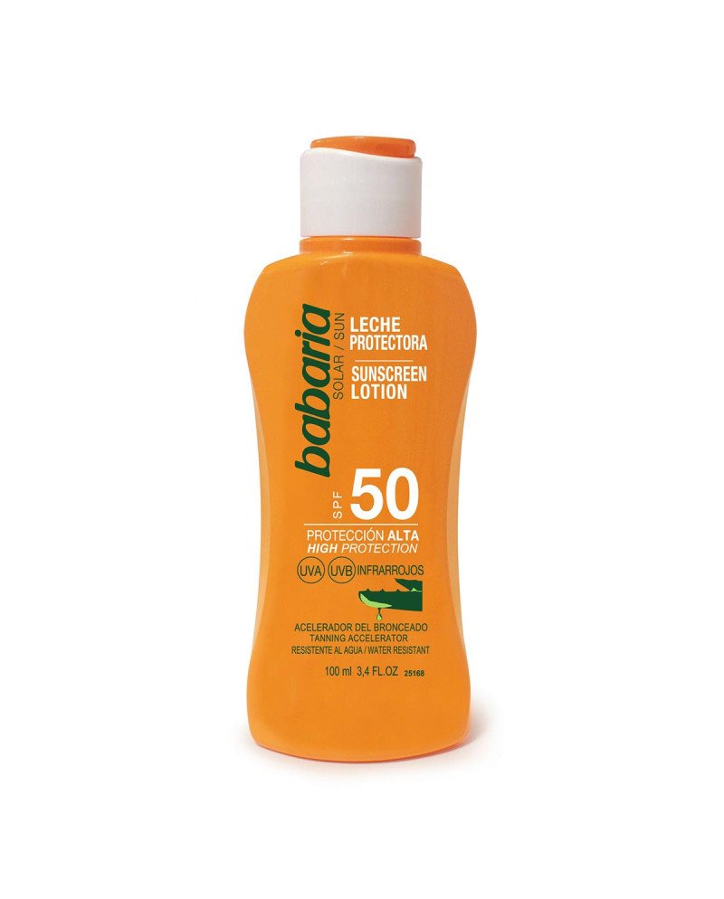 Babaria Aloe Vera Leche Corporal Spf50 Proteccion Alta 100Ml