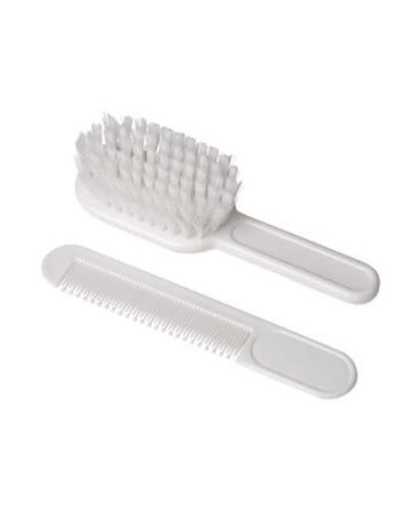 Eurostil Bebe Cepillo Suave Blanco 1Un + Peine 1U