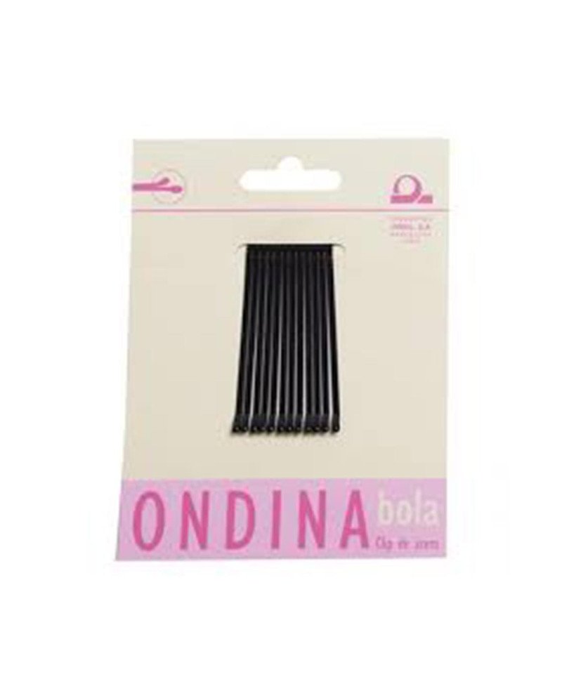 Eurostil Bola Negro Negro Clips Ondina 50Mm Carton 1Un