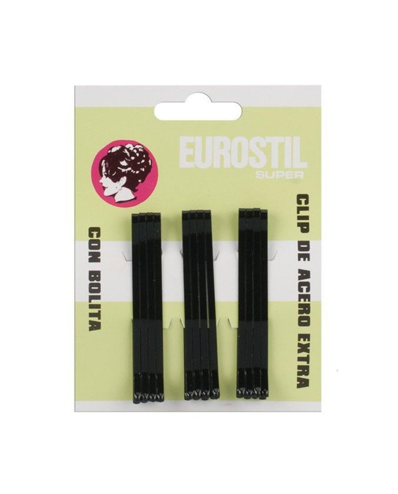 Eurostil Cabello Clips 55Mm Bronce 12Un