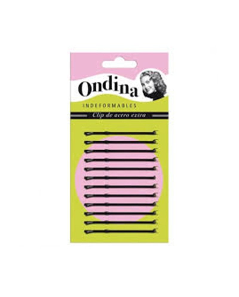 Eurostil Bola Negro Negro Clips Ondina 70Mm Carton 1Un