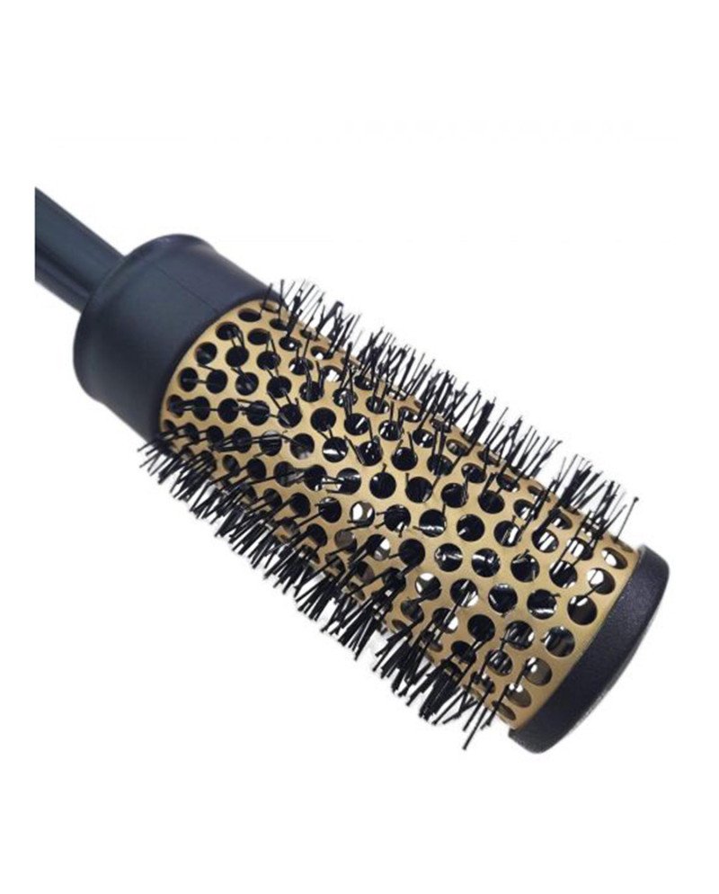 Eurostil Termico Cepillo 42Mm Tubo Dorado Mango Plastico 1Un