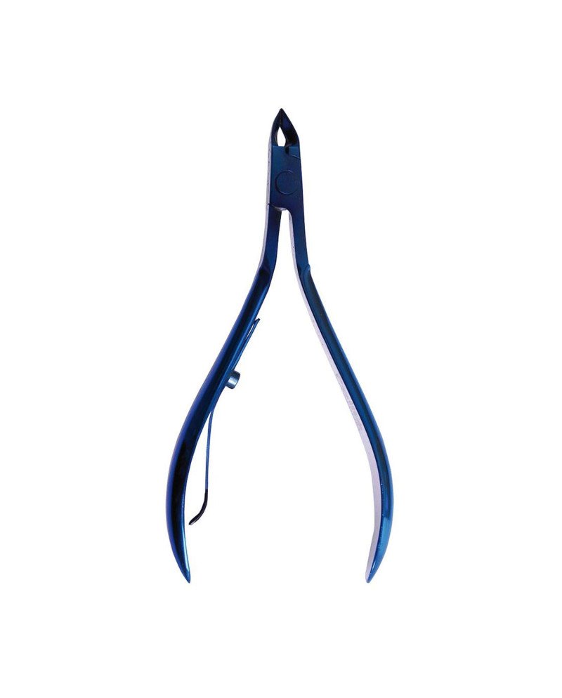 Eurostil Corta-Cuticulas Alicate 10Cm Titanio Color Azul 1Un