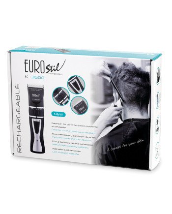 Eurostil Electrica K3600 Ceramico Recargable Maquina Cortapelo Cabello Negro Negro 5W 1Un
