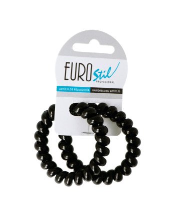 Eurostil Negro Negro Gomas En Espiral Grande 55Cm Pack 1Un