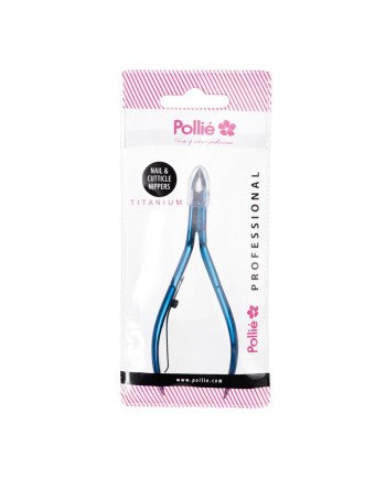 Eurostil Manicura Alicate Corta-Cuticulas 11Cm Azul Titanio 1Un